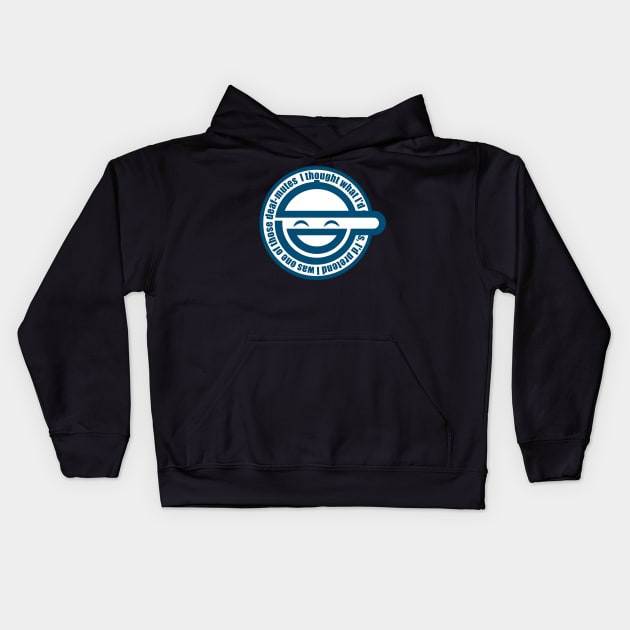 Laughing Man - GHOST IN THE SHELL Kids Hoodie by langstal